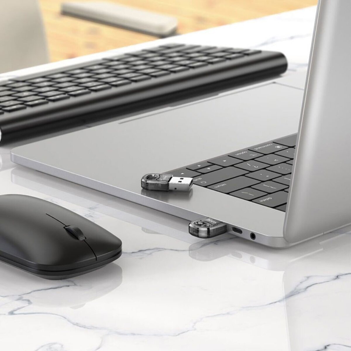 Адаптер Bluetooth HOCO UA28 USB BT adapter Black на картинке №4