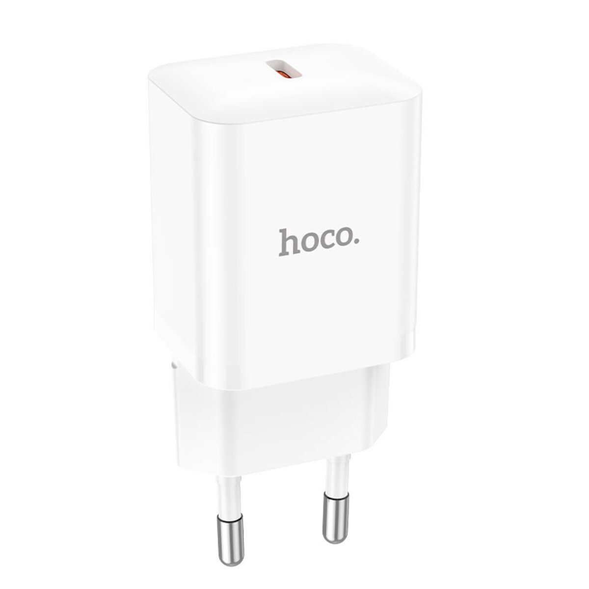Мережевий зарядний пристрій HOCO N27 Innovative single port PD20W charger White (6931474783455) смотреть фото №1