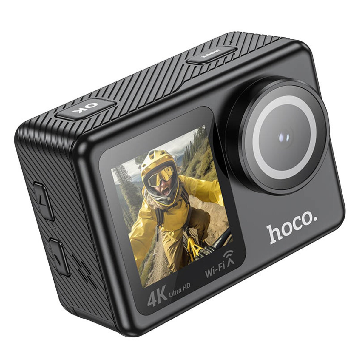 Екшн камера HOCO DV101 dual color screen sports camera Black на картинке №2