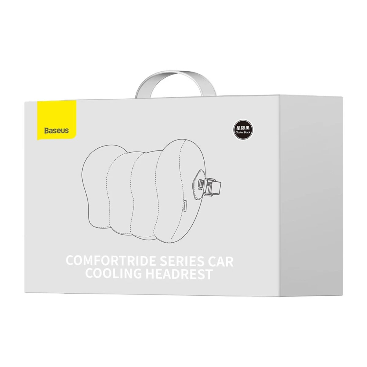 Подушка для підголовника Baseus ComfortRide Series Car Cooling Headrest Cluster Black на картинке №8