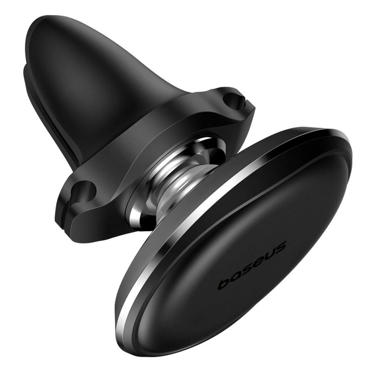 Автотримач для телефона Baseus Magnetic Car Mount Phone Holder with Cable Clip Air Vent Version Cluster Black на малюнкі №5