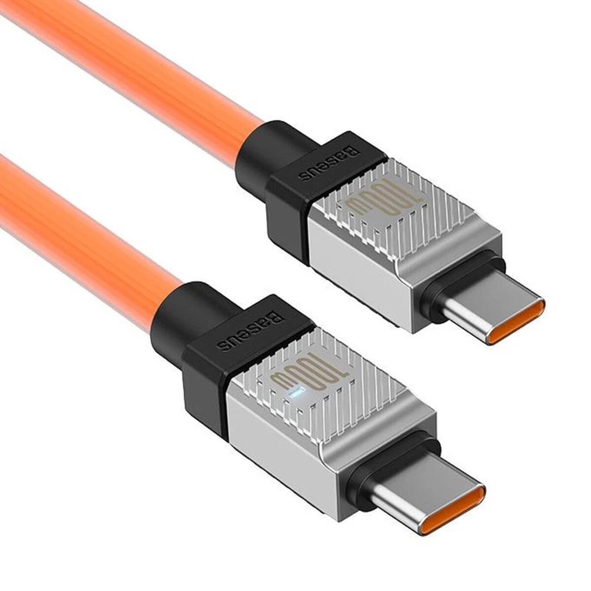 Кабель Baseus CoolPlay Series Fast Charging Cable Type-C to Type-C 100W 1m Orange Фотографія №3 Кабель Baseus CoolPlay Series Fast Charging Cable Type-C to Type-C 100W 1m Orange на малюнкі №3