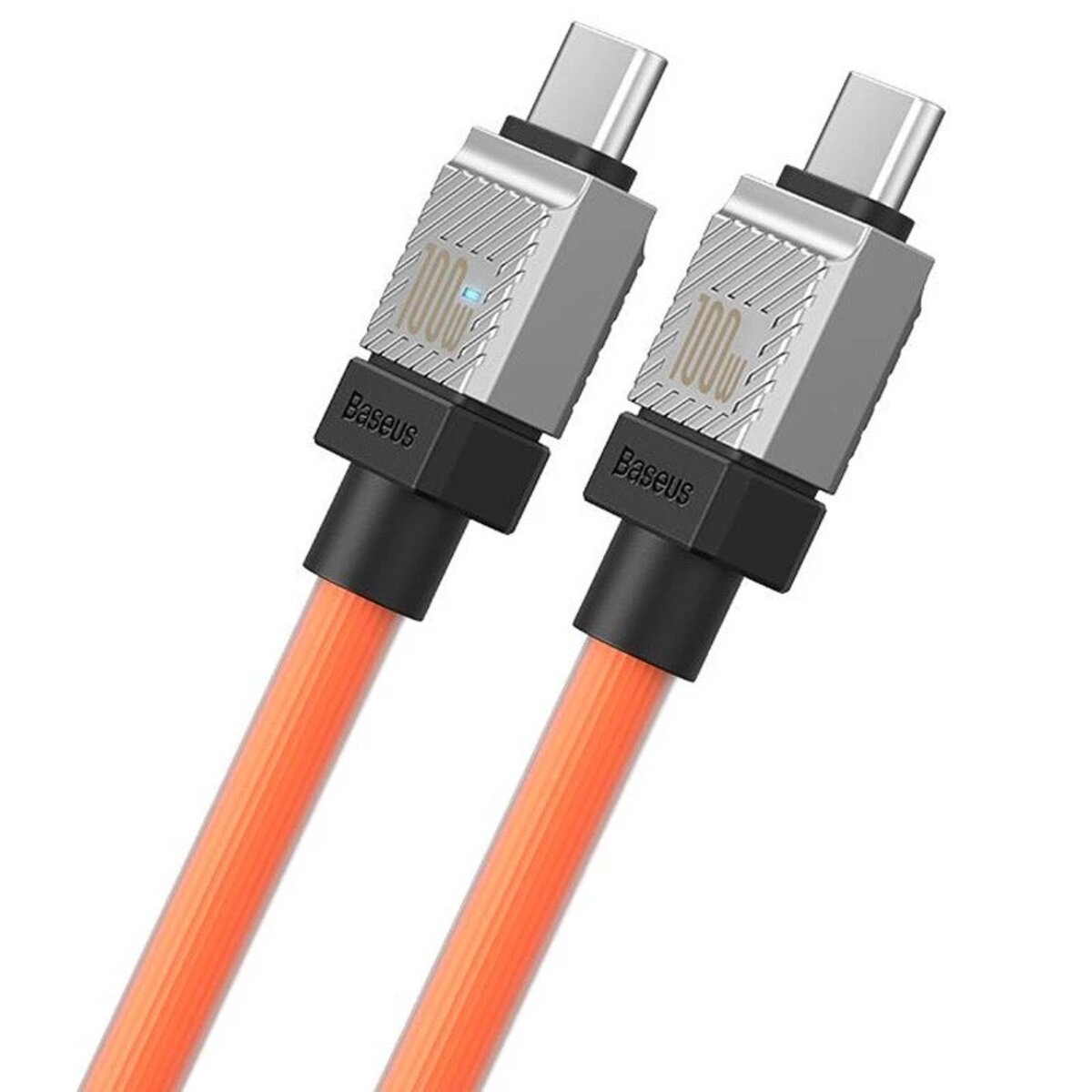 Кабель Baseus CoolPlay Series Fast Charging Cable Type-C to Type-C 100W 1m Orange Фотографія №5 Кабель Baseus CoolPlay Series Fast Charging Cable Type-C to Type-C 100W 1m Orange на малюнкі №5
