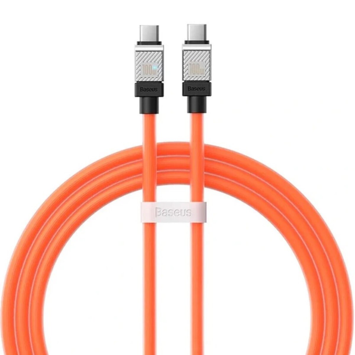 Кабель Baseus CoolPlay Series Fast Charging Cable Type-C to Type-C 100W 1m Orange Фотографія №1 Кабель Baseus CoolPlay Series Fast Charging Cable Type-C to Type-C 100W 1m Orange на малюнкі №1