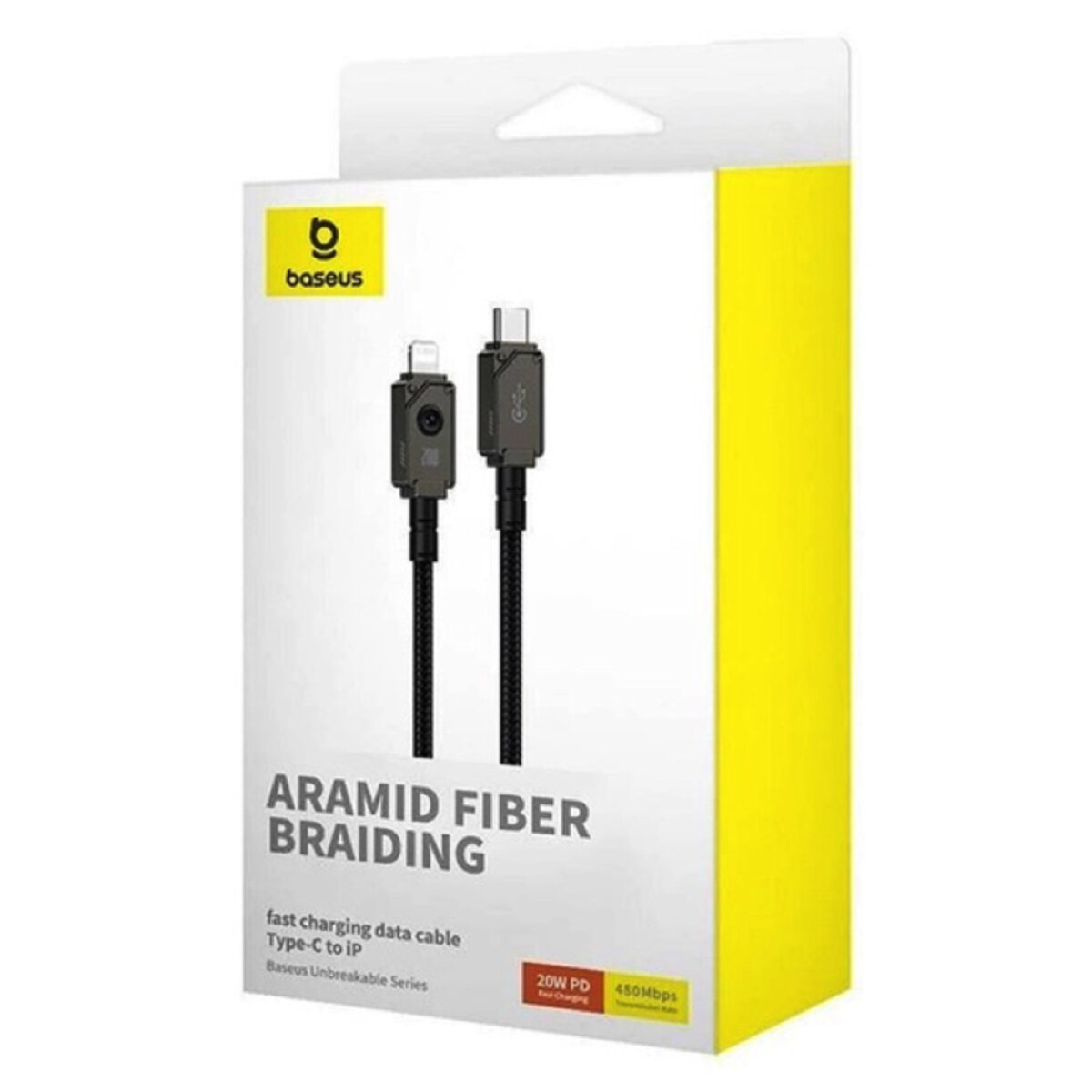 Кабель Baseus Unbreakable Series Fast Charging Data Cable Type-C to iP 20W 1m Cluster Black (P10355803111-00) на картинке №2