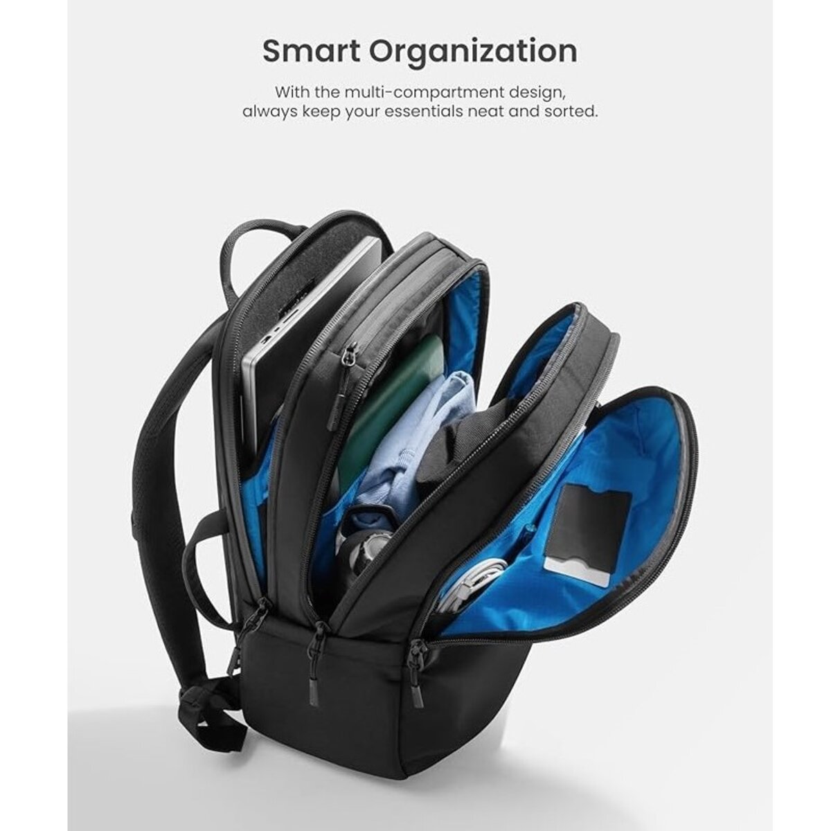 Рюкзак Tomtoc UrbanEX-T65M1 Laptop Backpack Black 17.3 Inch/30L (T65M1D1) на малюнкі №3