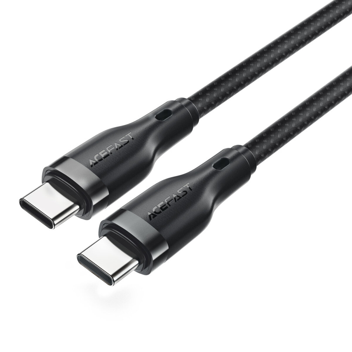 Кабель ACEFAST C8-03 USB-C to USB-C charging data cable Black (6974316282716) на картинке №2