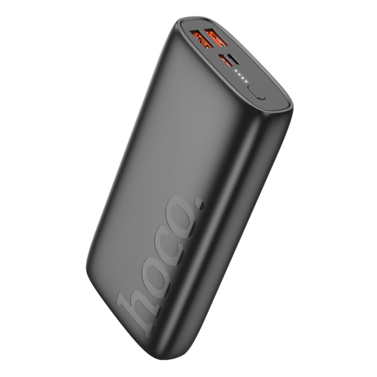 Зовнішній акумулятор HOCO J122A Respect 22.5W+PD20W fully compatible power bank(20000mAh) Black на картинке №1