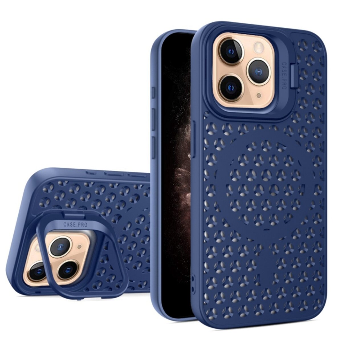 Чохол для смартфона Cosmic Grater Stand for Apple iPhone 11 Pro Blue (GRASTiP11PBlue) смотреть фото №1