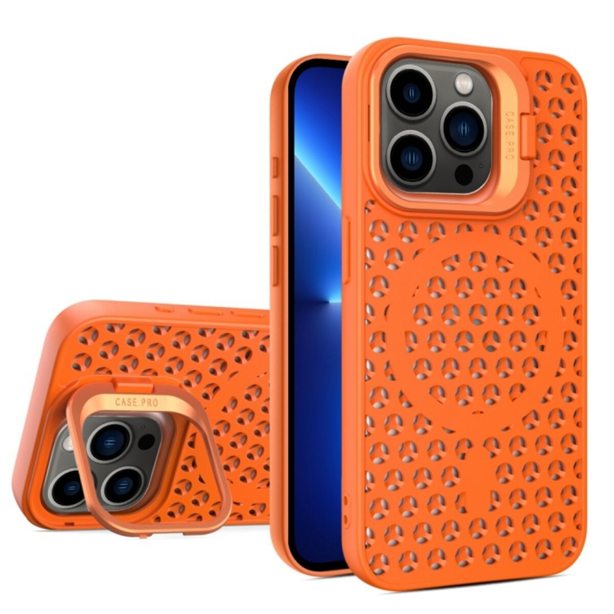 Чохол для смартфона Cosmic Grater Stand for Apple iPhone 13 Pro Orange (GRASTiP13POrange) смотреть фото №1