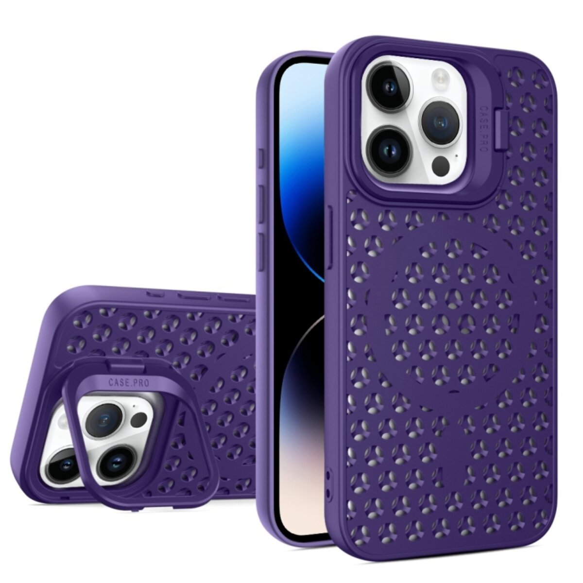 Чохол для смартфона Cosmic Grater Stand for Apple iPhone 14 Pro Purple (GRASTiP14PPurple) смотреть фото №1
