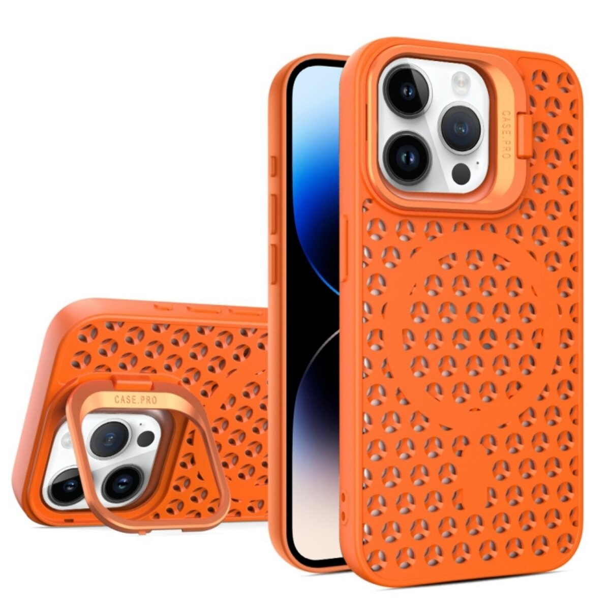 Чохол для смартфона Cosmic Grater Stand for Apple iPhone 14 Pro Orange (GRASTiP14POrange) смотреть фото №1