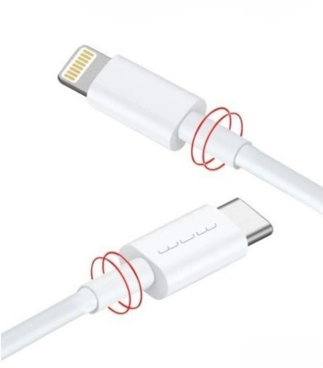 Кабель WUW-X181 Type-C to Lightning PD 20W white на картинке №2