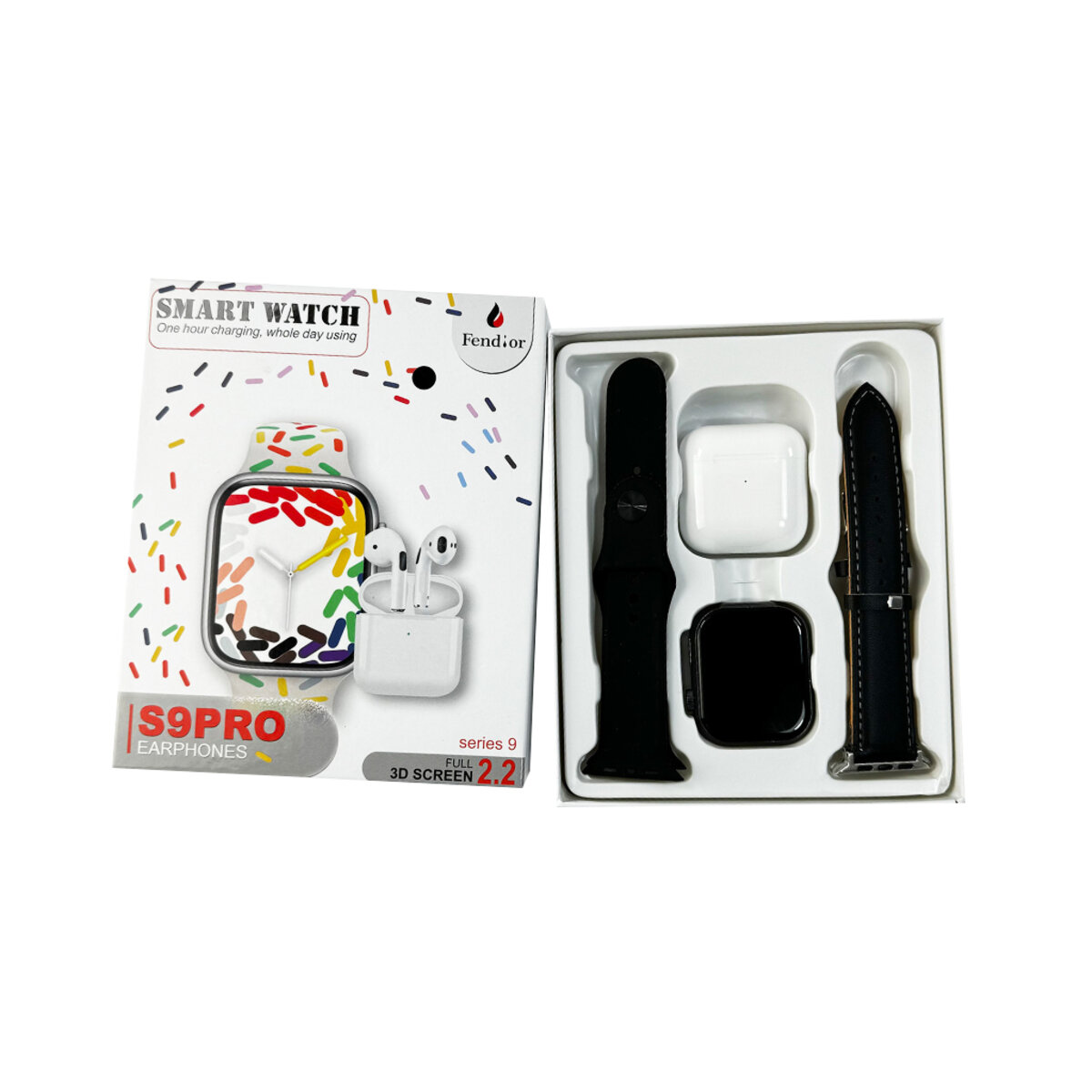 Смарт-годинник Fendior S9 Pro+TWS Black (FendiorS9PBlack) Фотографія №6 Смарт-годинник Fendior S9 Pro+TWS Black (FendiorS9PBlack) на малюнкі №6