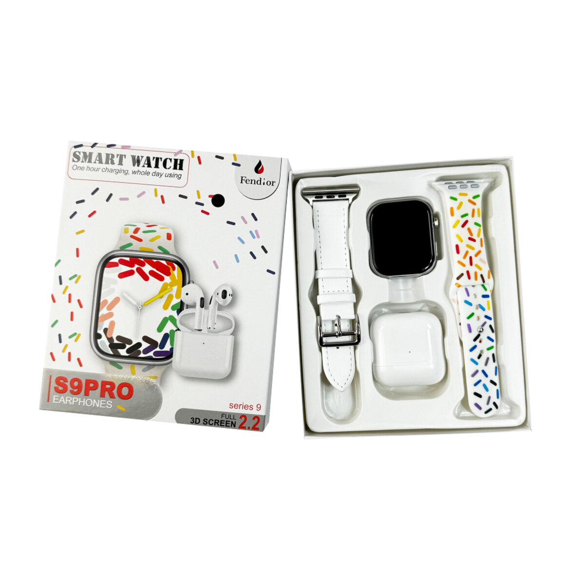Смарт-годинник Fendior S9 Pro+TWS Starlight (FendiorS9PStarlight) Фотографія №6 Смарт-годинник Fendior S9 Pro+TWS Starlight (FendiorS9PStarlight) на малюнкі №6