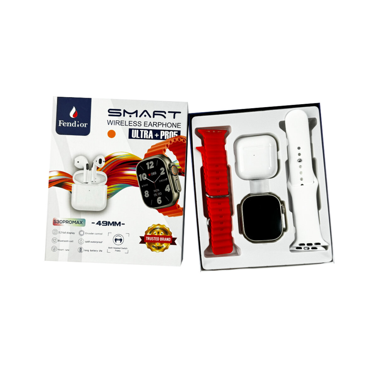 Смарт-годинник Fendior S30 Pro Max+TWS Orange (FendiorS30POrange) Фотографія №6 Смарт-годинник Fendior S30 Pro Max+TWS Orange (FendiorS30POrange) на малюнкі №6
