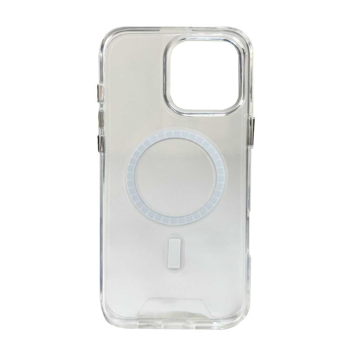 Прозрачный чехол Space Magnetic Apple iPhone 16 Pro Max | MagSafe накладка с магнитным кольцом (Прозрачный) на картинке №2