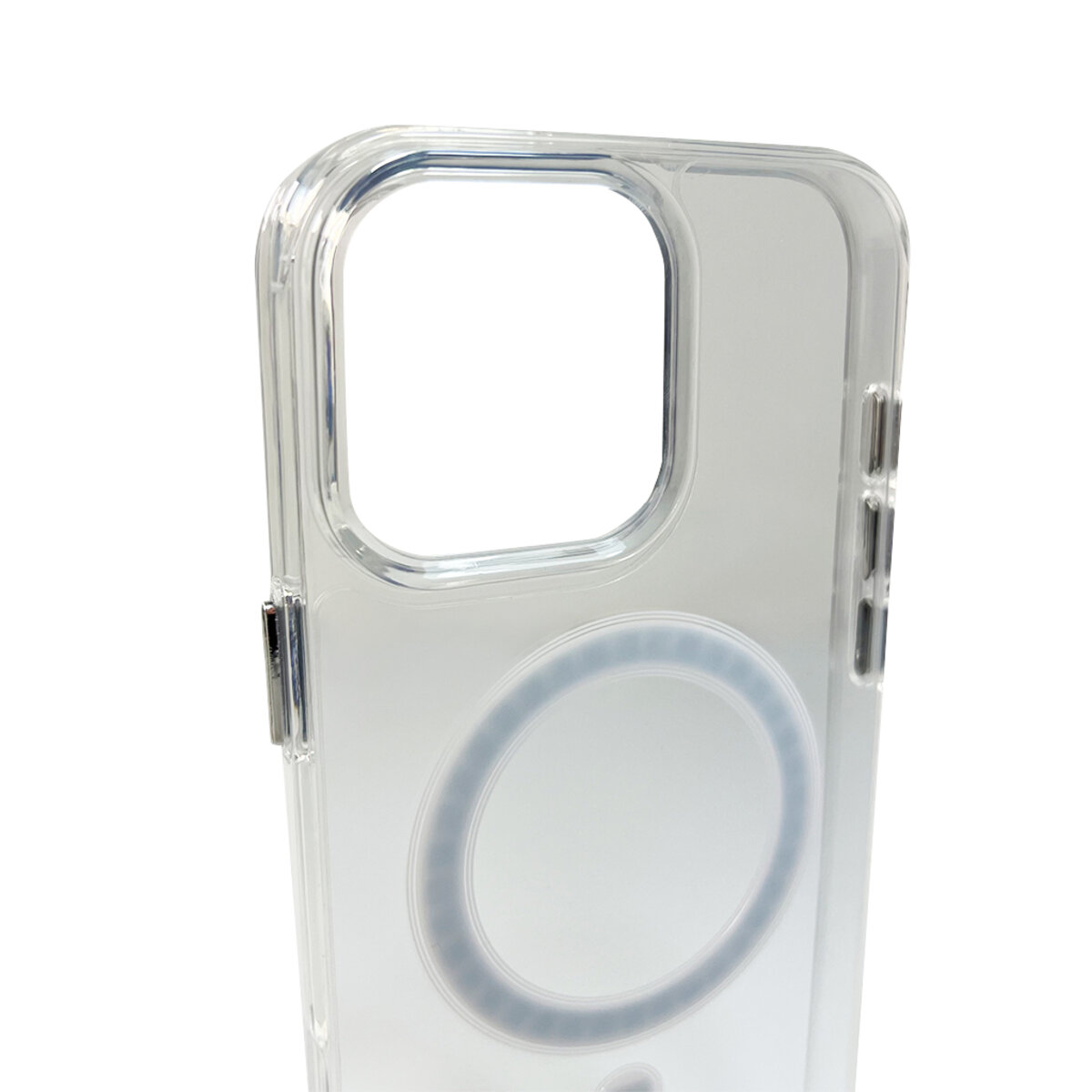 Прозрачный чехол Space Magnetic Apple iPhone 16 Pro Max | MagSafe накладка с магнитным кольцом (Прозрачный) на картинке №4