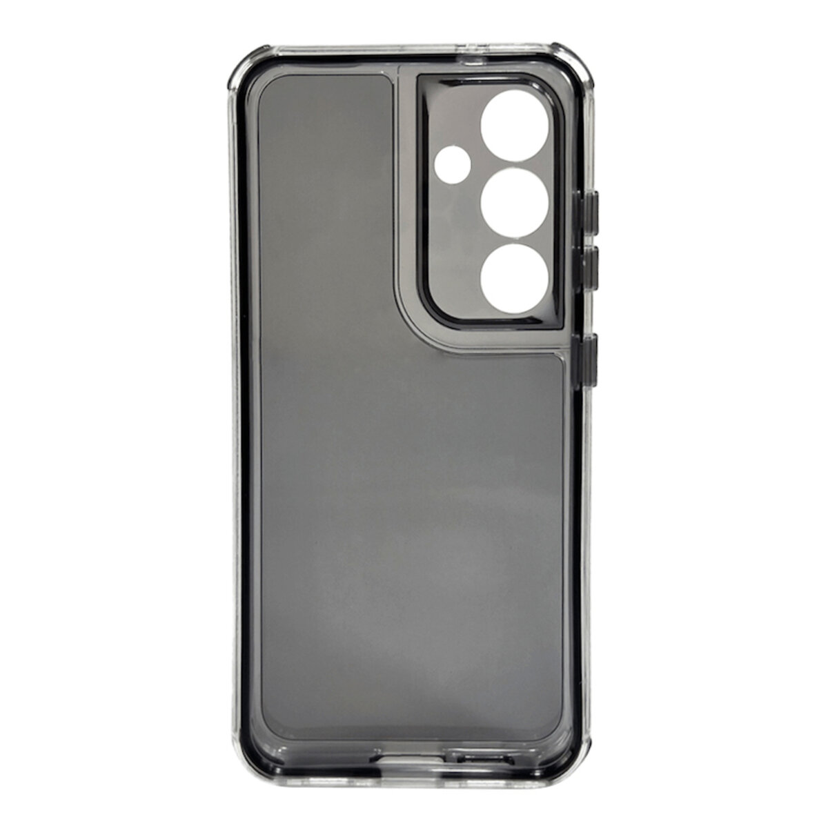 Прозорий чохол Space III Samsung Galaxy S23 FE 5G | TPU+PC з посиленими бортами (Чорний) на малюнкі №3