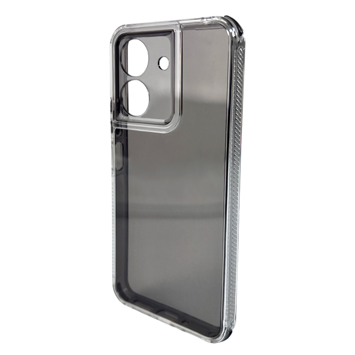 Прозорий чохол Space III Xiaomi Redmi 13C 4G|POCO С65 | TPU+PC з посиленими бортами (Чорний) на малюнкі №4