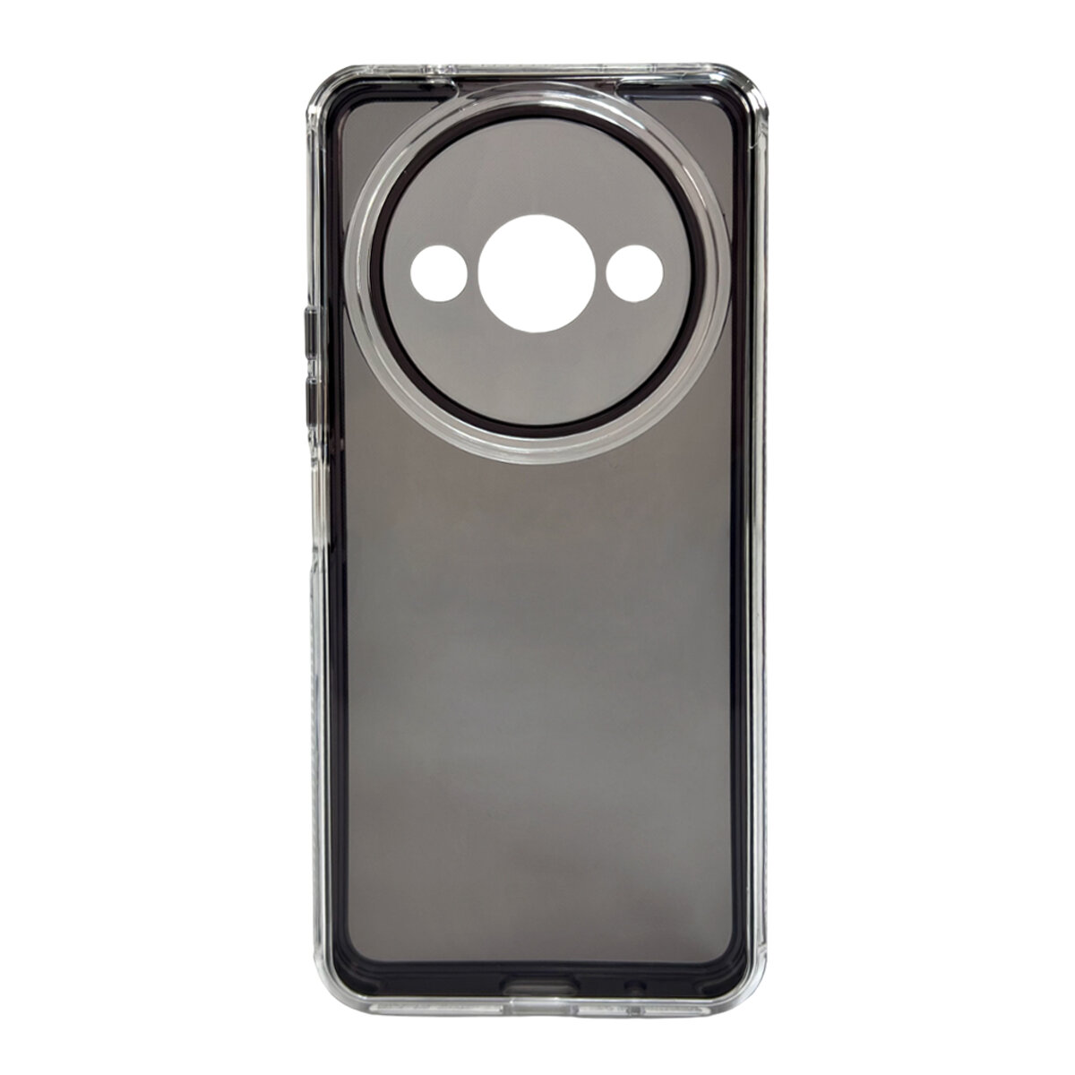 Прозорий чохол Space III Xiaomi Redmi A3 4G | TPU+PC з посиленими бортами (Чорний) на малюнкі №1