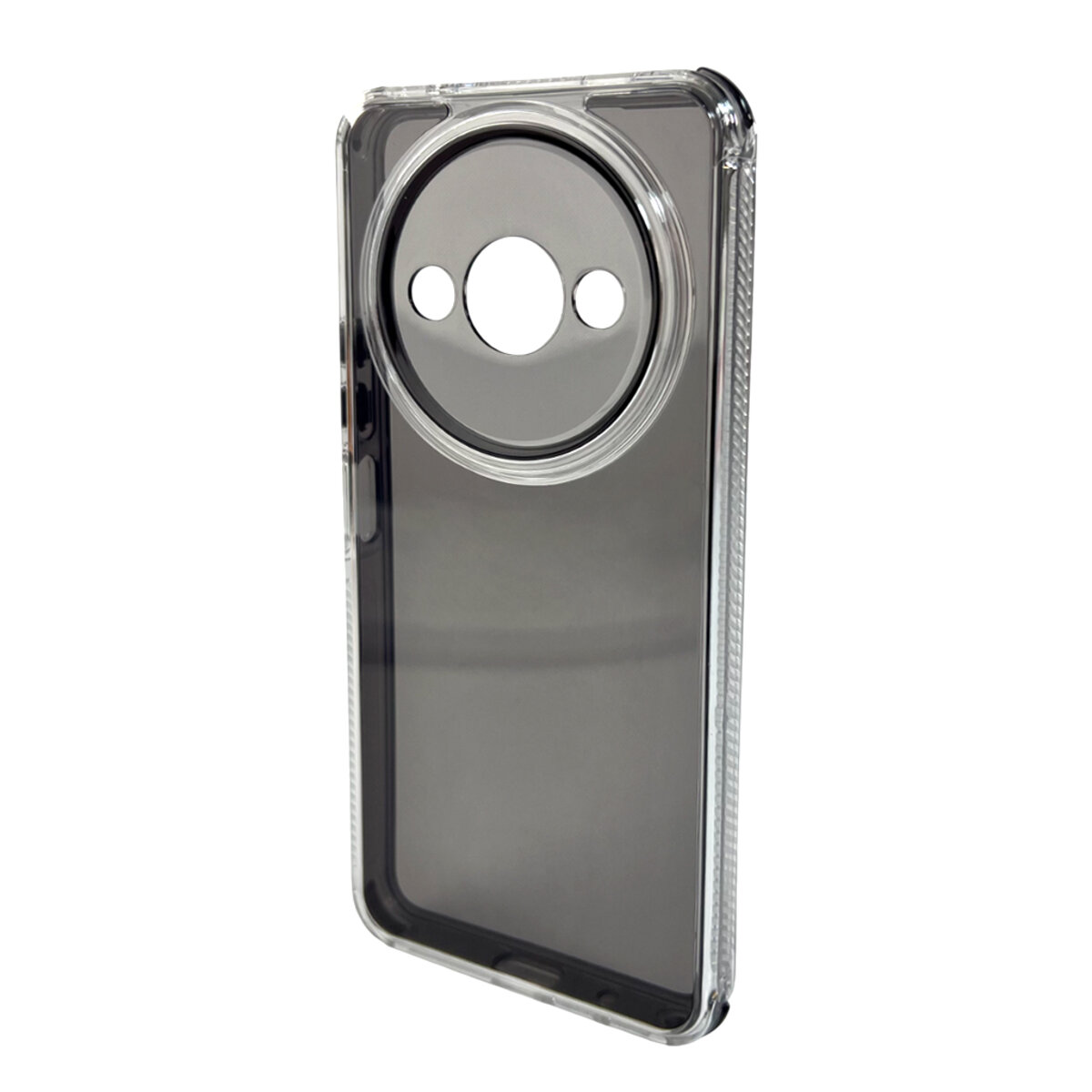 Прозорий чохол Space III Xiaomi Redmi A3 4G | TPU+PC з посиленими бортами (Чорний) на малюнкі №4