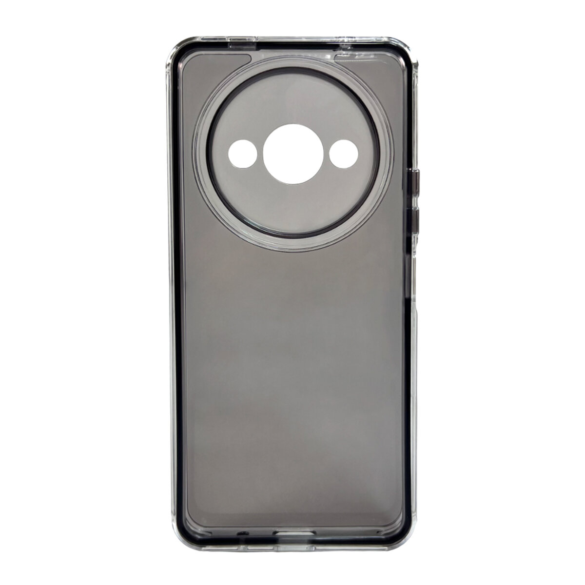 Прозорий чохол Space III Xiaomi Redmi A3 4G | TPU+PC з посиленими бортами (Чорний) на малюнкі №3