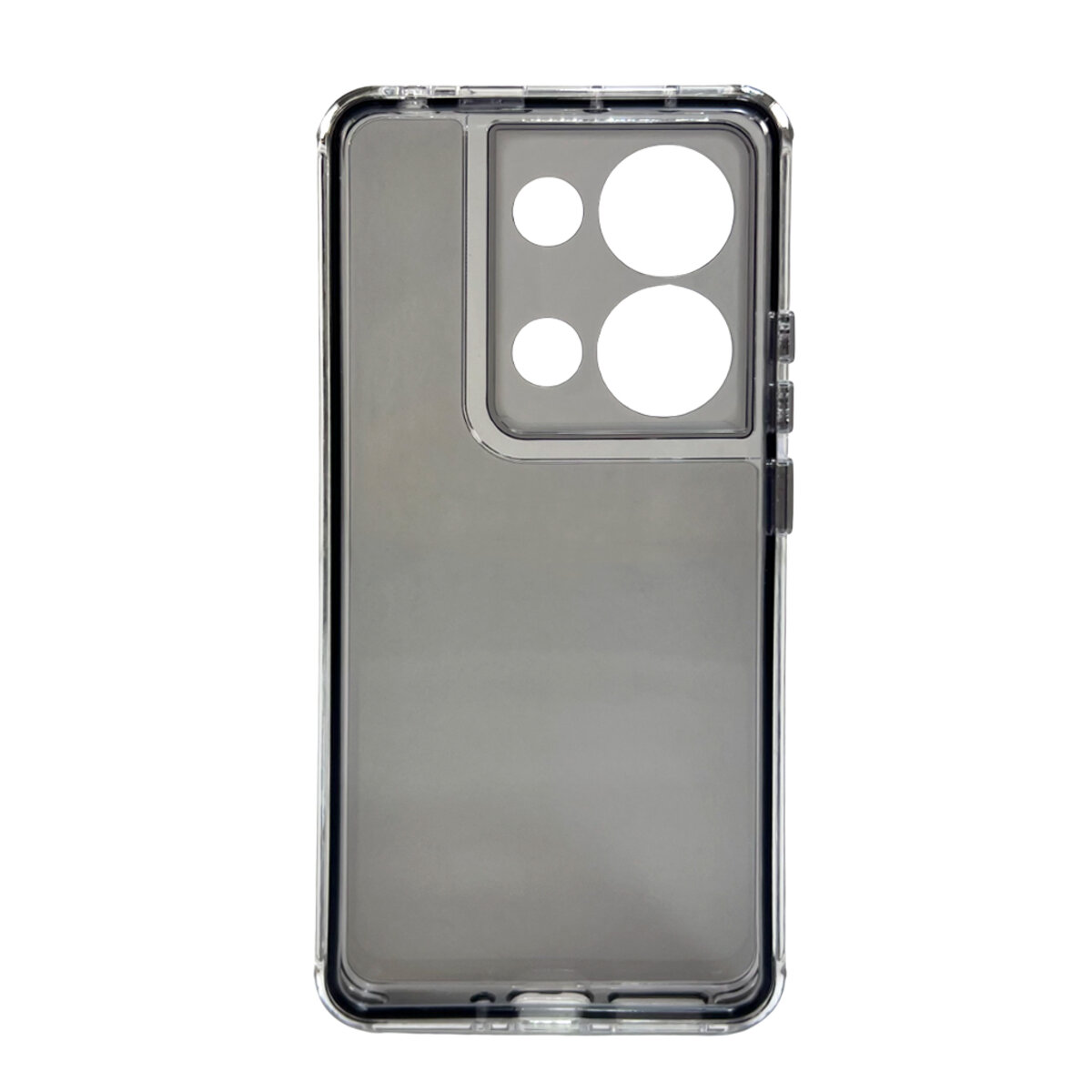 Прозорий чохол Space III Xiaomi Redmi Note 13 Pro 4G|Poco M6 Pro 4G | TPU+PC з посиленими бортами (Чорний) на малюнкі №3