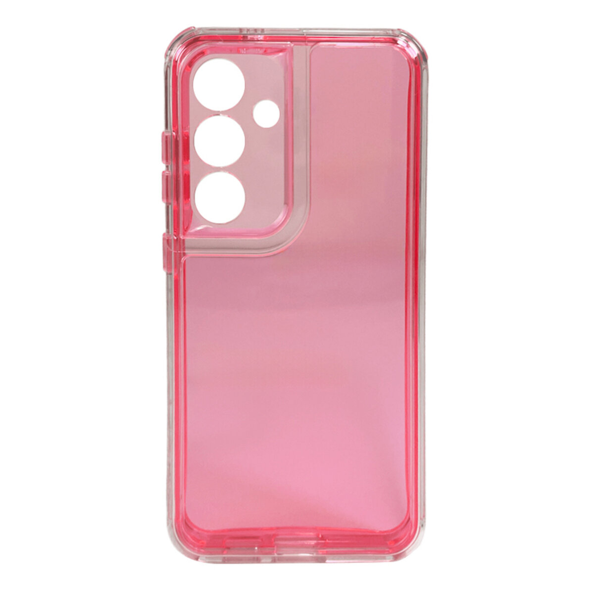 Прозорий чохол Space III Samsung Galaxy S23 FE 5G | TPU+PC з посиленими бортами (Червоний) на малюнкі №1