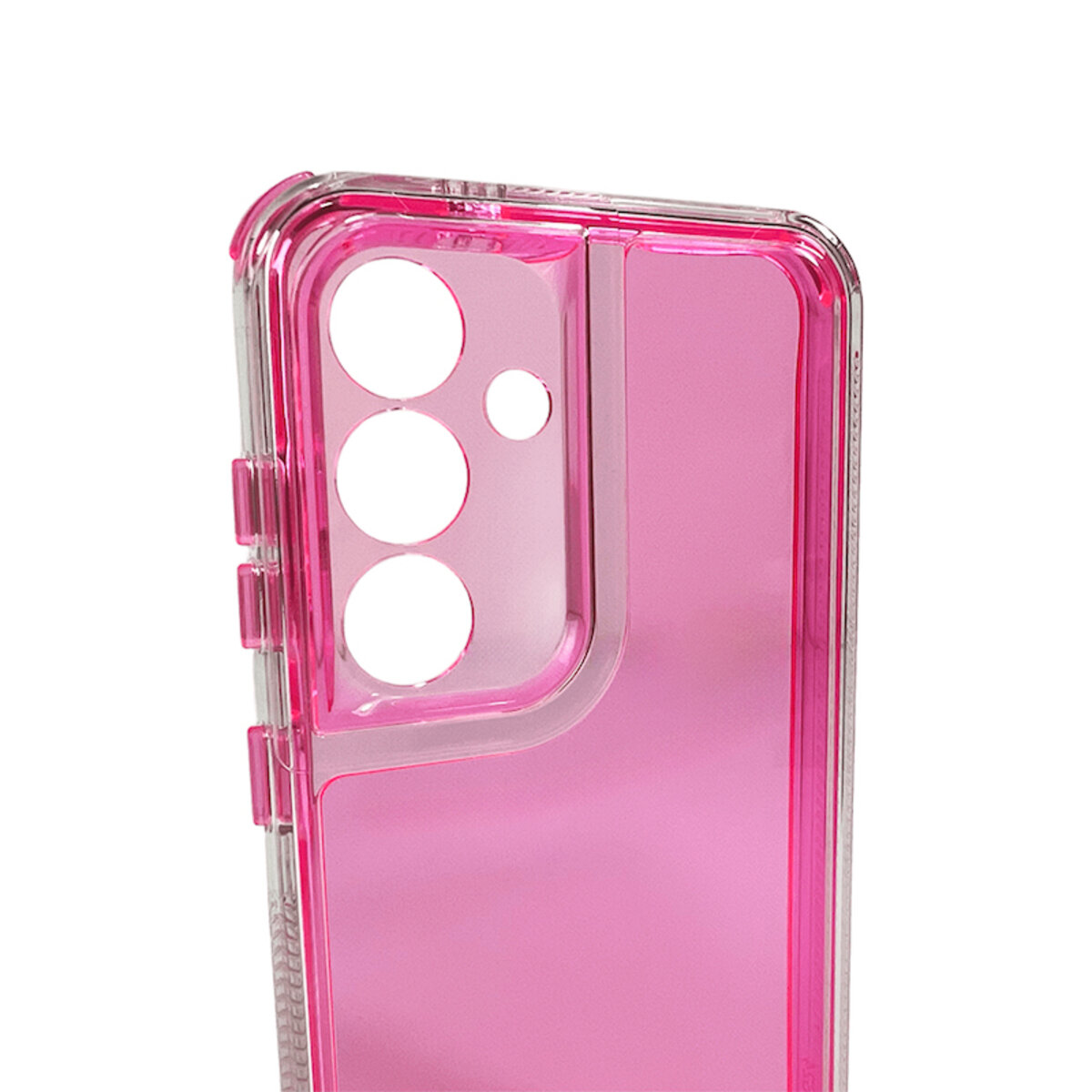 Прозорий чохол Space III Samsung Galaxy S23 FE 5G | TPU+PC з посиленими бортами (Червоний) на малюнкі №5