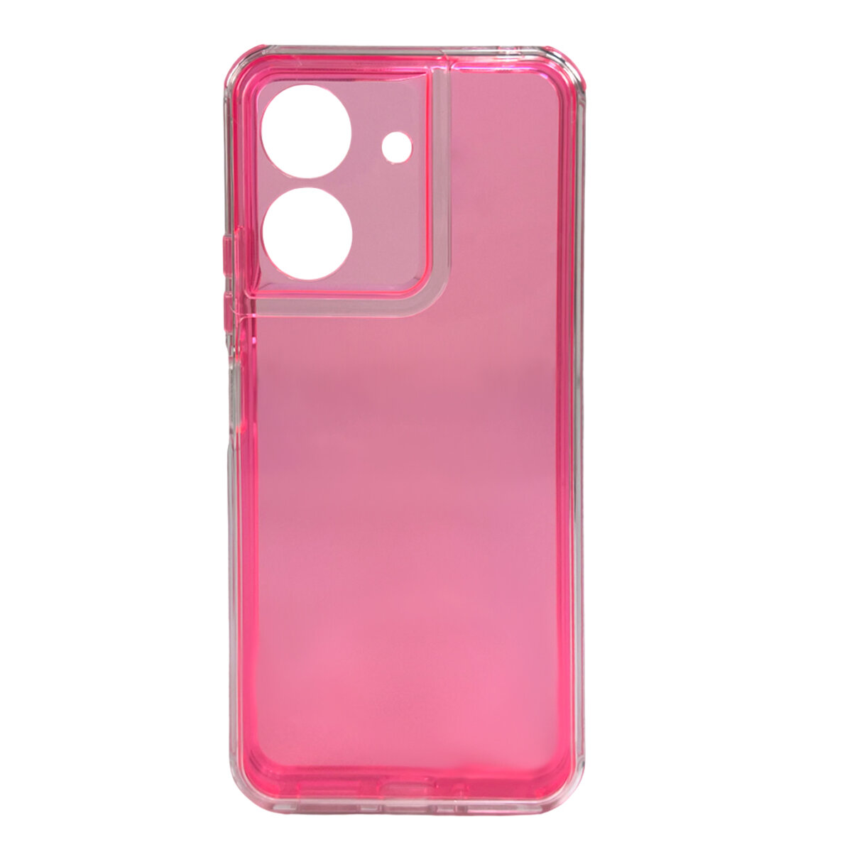 Прозорий чохол Space III Xiaomi Redmi 13C 4G|POCO С65 | TPU+PC з посиленими бортами (Червоний) на малюнкі №1