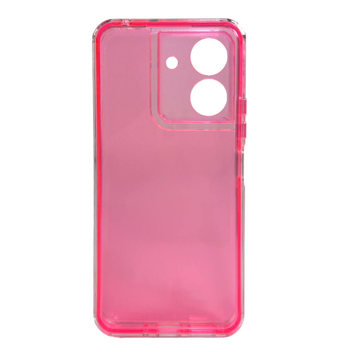 Прозорий чохол Space III Xiaomi Redmi 13C 4G|POCO С65 | TPU+PC з посиленими бортами (Червоний) на малюнкі №3