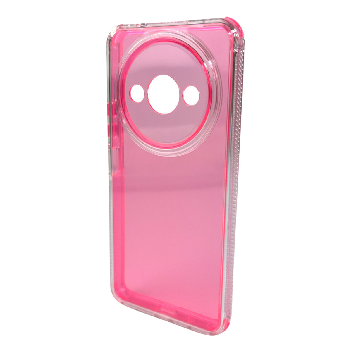 Прозорий чохол Space III Xiaomi Redmi A3 4G | TPU+PC з посиленими бортами (Червоний) на малюнкі №4