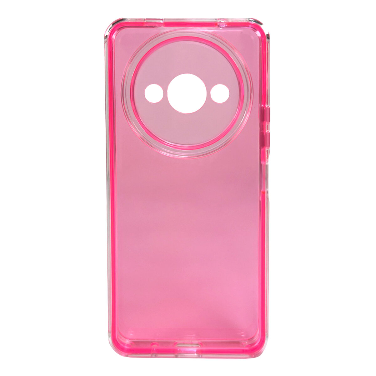 Прозорий чохол Space III Xiaomi Redmi A3 4G | TPU+PC з посиленими бортами (Червоний) на малюнкі №3