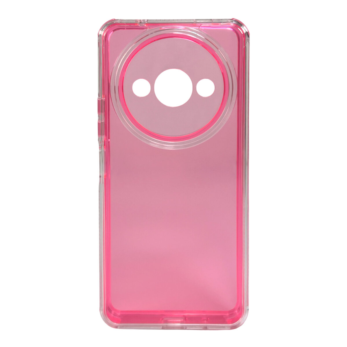 Прозорий чохол Space III Xiaomi Redmi A3 4G | TPU+PC з посиленими бортами (Червоний) на малюнкі №1