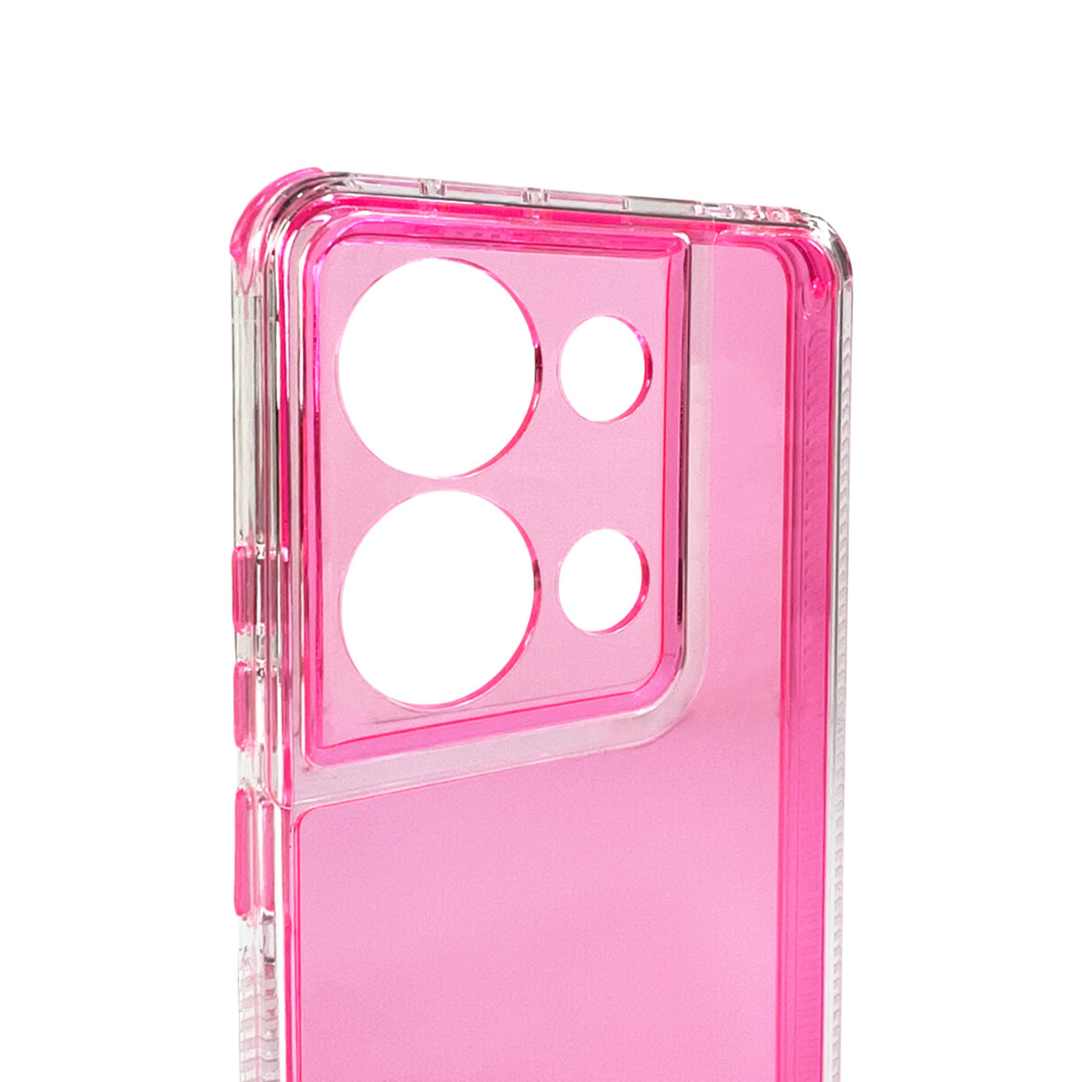 Прозорий чохол Space III Xiaomi Redmi Note 13 Pro 4G|Poco M6 Pro 4G | TPU+PC з посиленими бортами (Червоний) на малюнкі №5