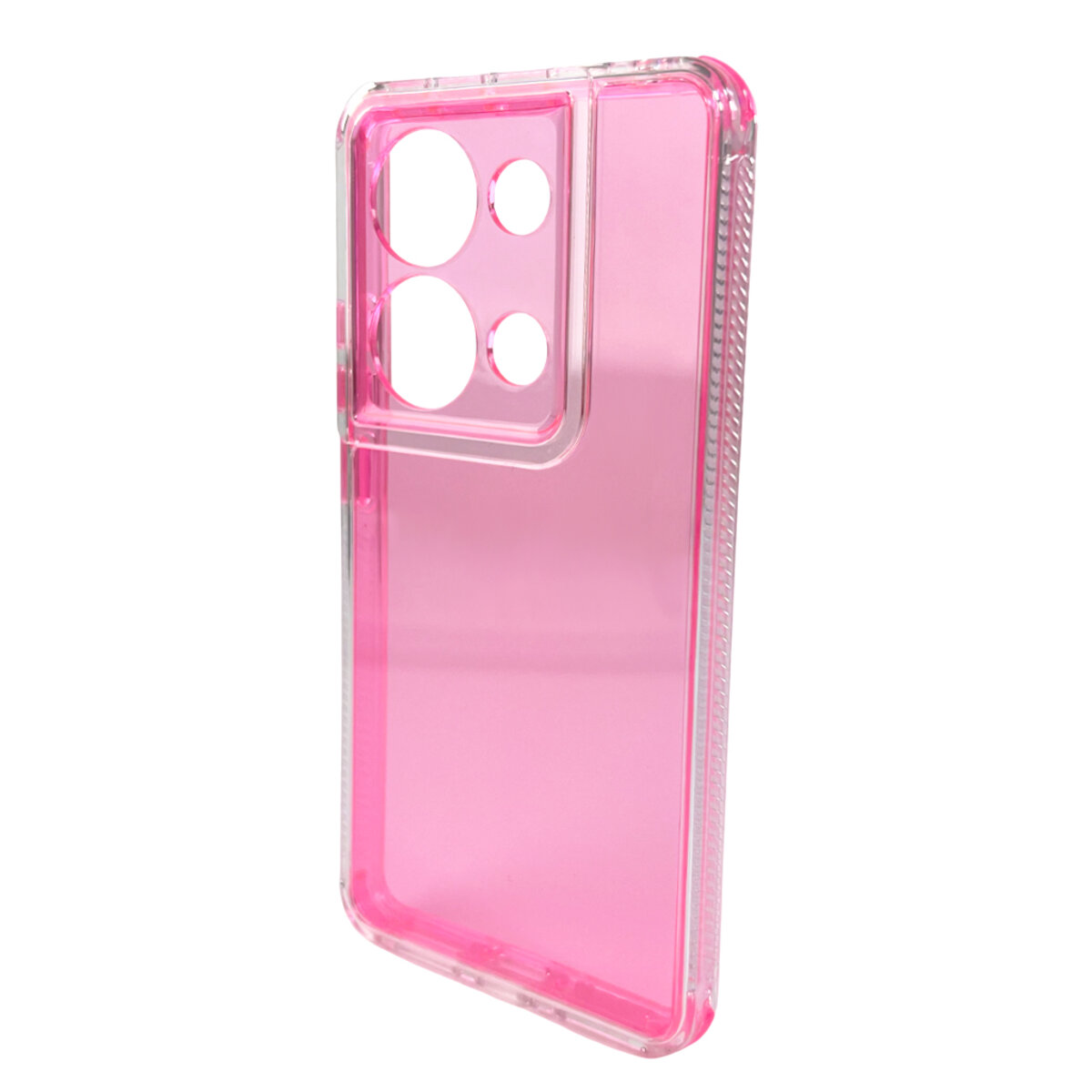 Прозорий чохол Space III Xiaomi Redmi Note 13 Pro 4G|Poco M6 Pro 4G | TPU+PC з посиленими бортами (Червоний) на малюнкі №4