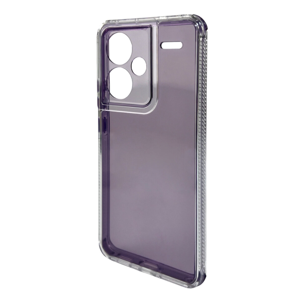 Прозрачный чехол Space III Xiaomi Redmi Note 13 Pro Plus 5G | TPU+PC с усиленными бортами (Фиолетовый) на картинке №4