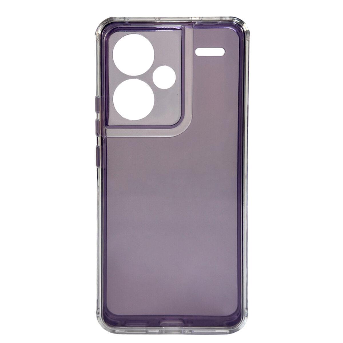 Прозрачный чехол Space III Xiaomi Redmi Note 13 Pro Plus 5G | TPU+PC с усиленными бортами (Фиолетовый) на картинке №1