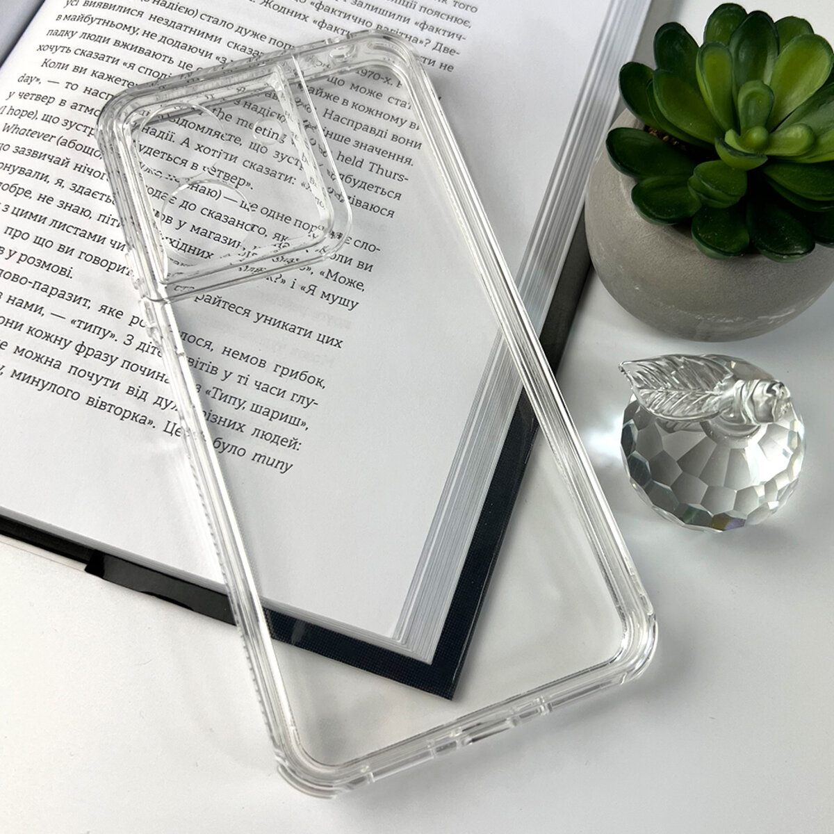 Прозорий чохол Space III Xiaomi Redmi 13C 4G|POCO С65 | TPU+PC з посиленими бортами (Прозорий) на малюнкі №5