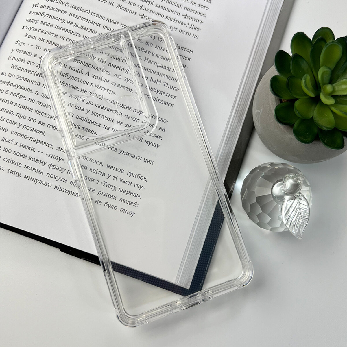 Прозорий чохол Space III Xiaomi Redmi Note 13 Pro 4G|Poco M6 Pro 4G | TPU+PC з посиленими бортами (Прозорий) на малюнкі №6