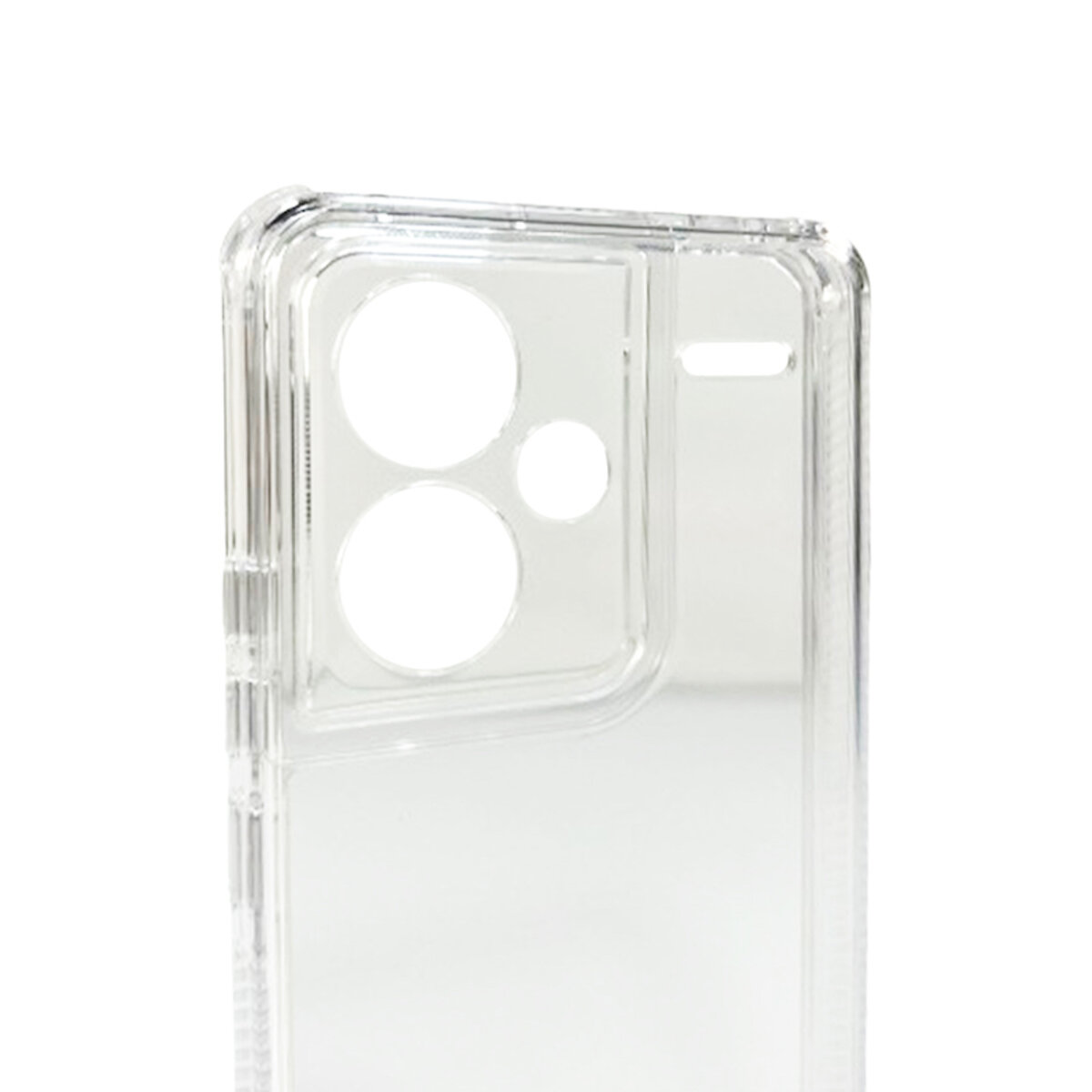 Прозрачный чехол Space III Xiaomi Redmi Note 13 Pro Plus 5G | TPU+PC с усиленными бортами (Прозрачный) на картинке №5
