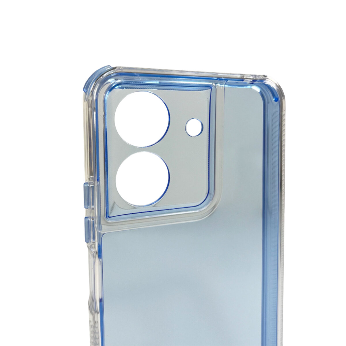 Прозорий чохол Space III Xiaomi Redmi 13C 4G|POCO С65 | TPU+PC з посиленими бортами (Блакитний) на малюнкі №4