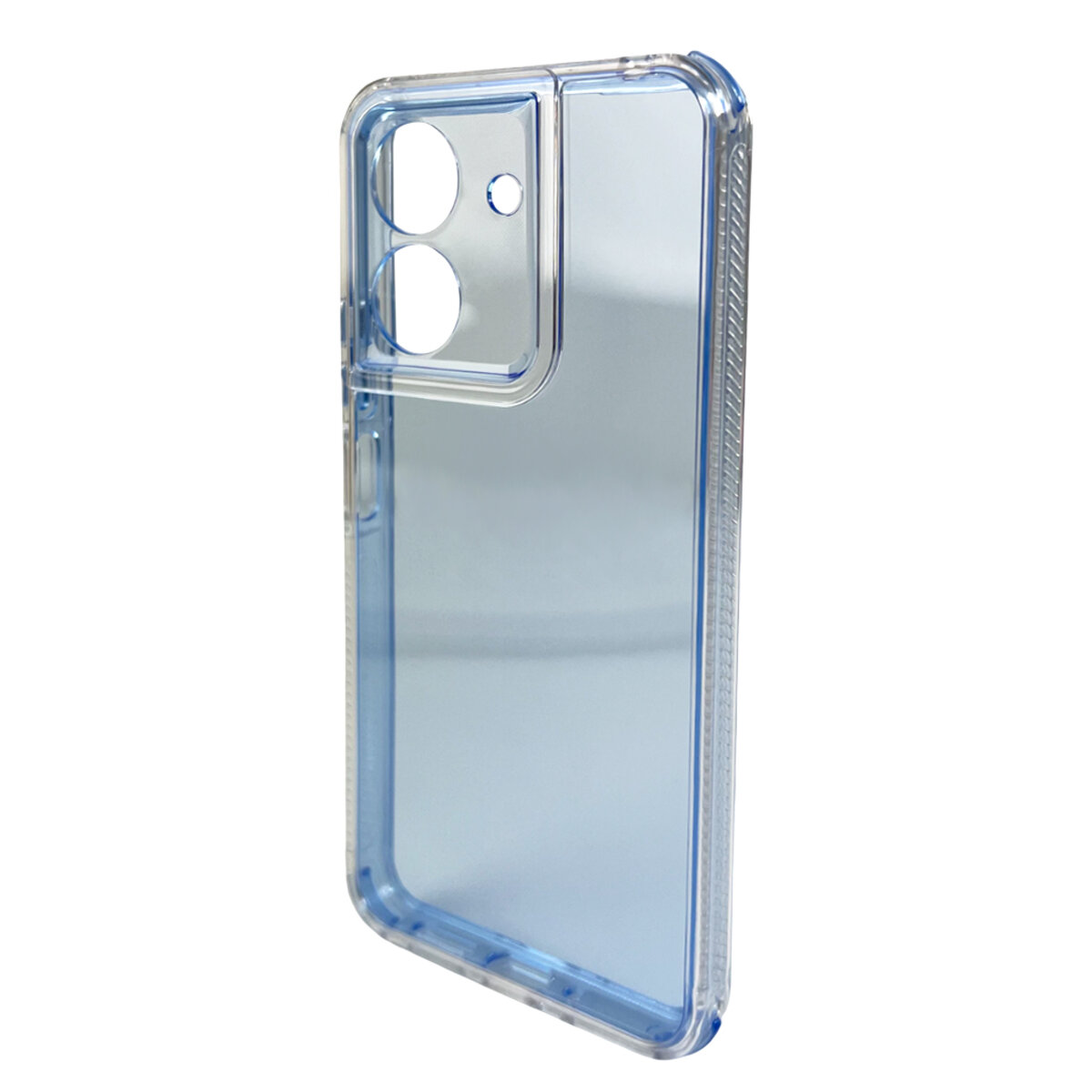 Прозорий чохол Space III Xiaomi Redmi 13C 4G|POCO С65 | TPU+PC з посиленими бортами (Блакитний) на малюнкі №3