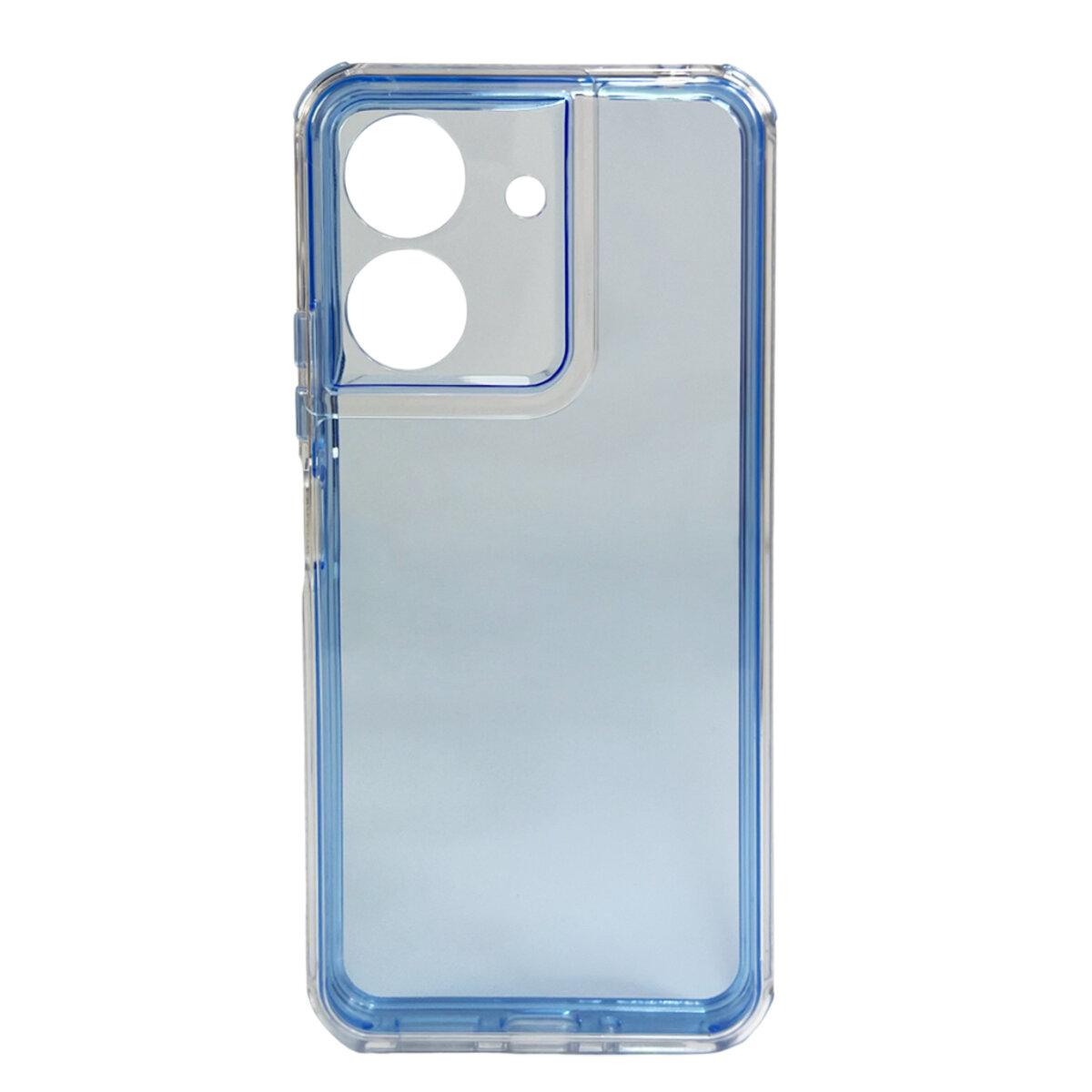 Прозорий чохол Space III Xiaomi Redmi 13C 4G|POCO С65 | TPU+PC з посиленими бортами (Блакитний) на малюнкі №1