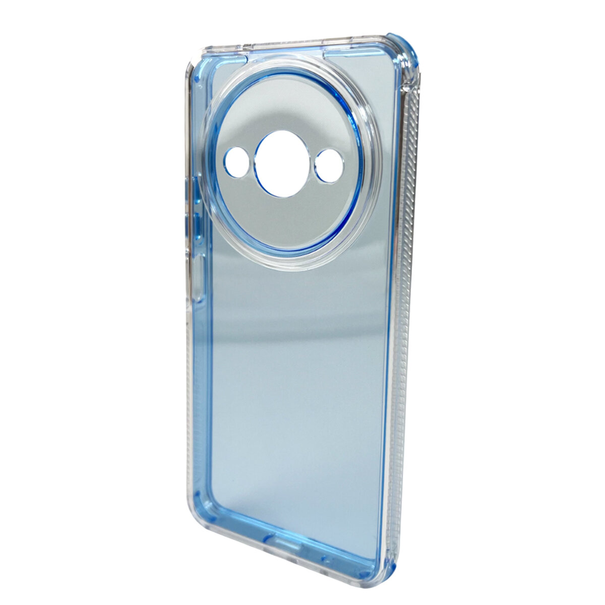 Прозорий чохол Space III Xiaomi Redmi A3 4G | TPU+PC з посиленими бортами (Блакитний) на малюнкі №4