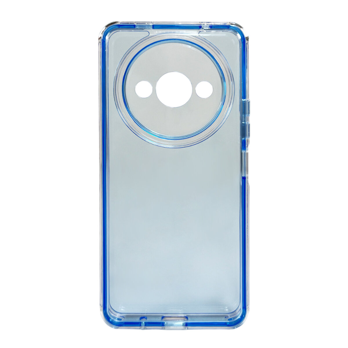 Прозорий чохол Space III Xiaomi Redmi A3 4G | TPU+PC з посиленими бортами (Блакитний) на малюнкі №3