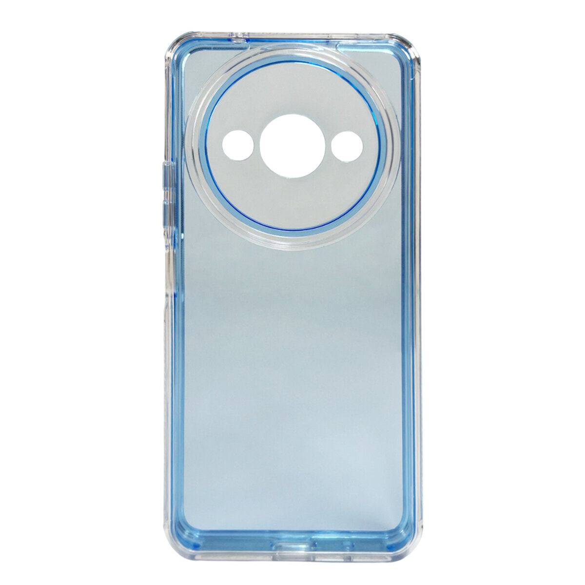 Прозорий чохол Space III Xiaomi Redmi A3 4G | TPU+PC з посиленими бортами (Блакитний) на малюнкі №1