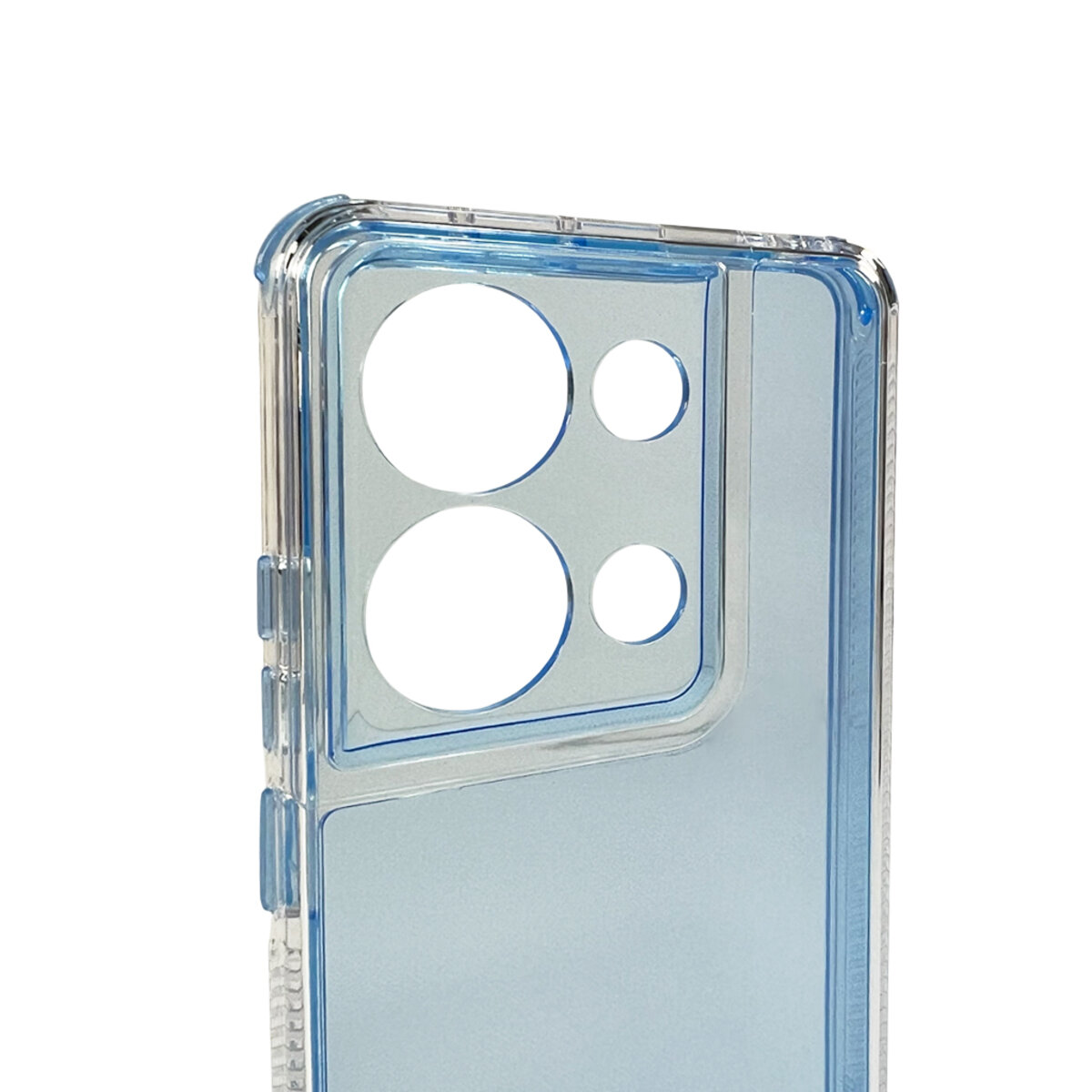 Прозорий чохол Space III Xiaomi Redmi Note 13 Pro 4G|Poco M6 Pro 4G | TPU+PC з посиленими бортами (Блакитний) на малюнкі №5