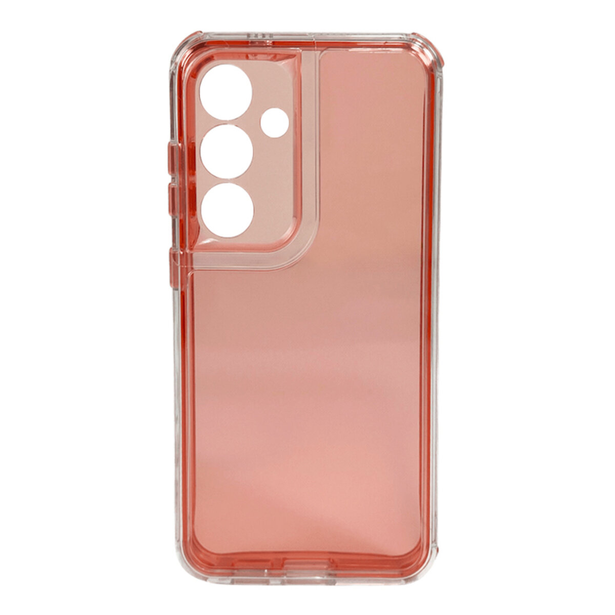 Прозорий чохол Space III Samsung Galaxy S23 FE 5G | TPU+PC з посиленими бортами (Червоний) на малюнкі №1